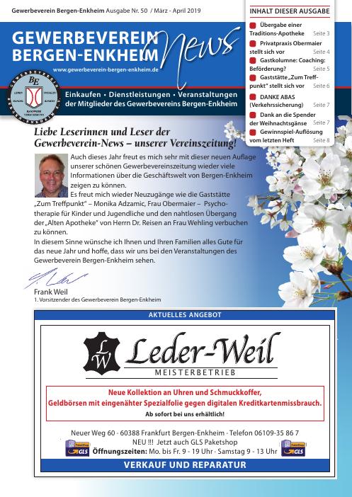 Titelseite GWV-News Nr. 50