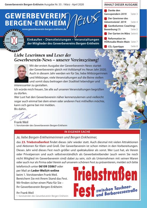Titelseite GWV-News Nr. 55
