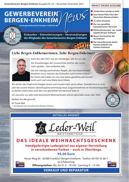 Titelseite GWV-News Nr. 63