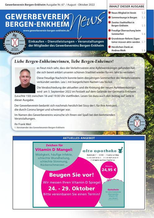Titelseite GWV-News Nr. 67