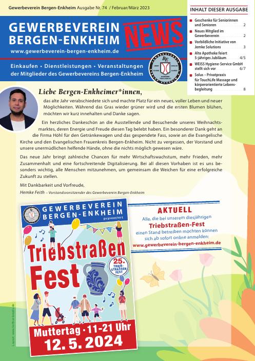 Titelseite GWV-News Nr. 74